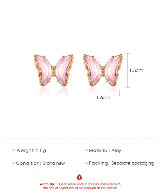 Transparent Butterfly Earrings