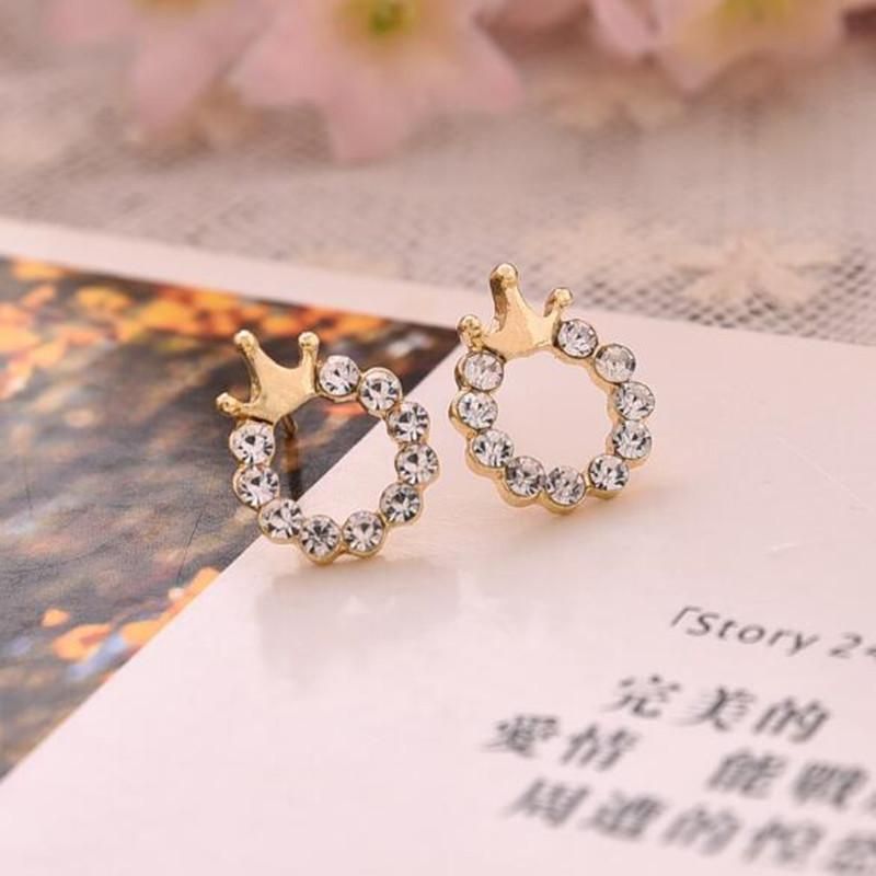 Crown Stud Earrings