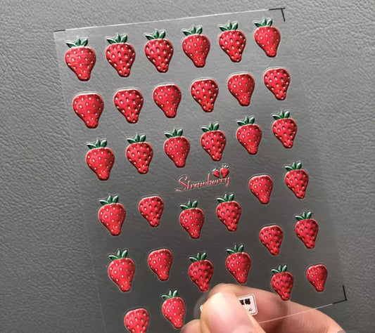 3D Fruit Sticker